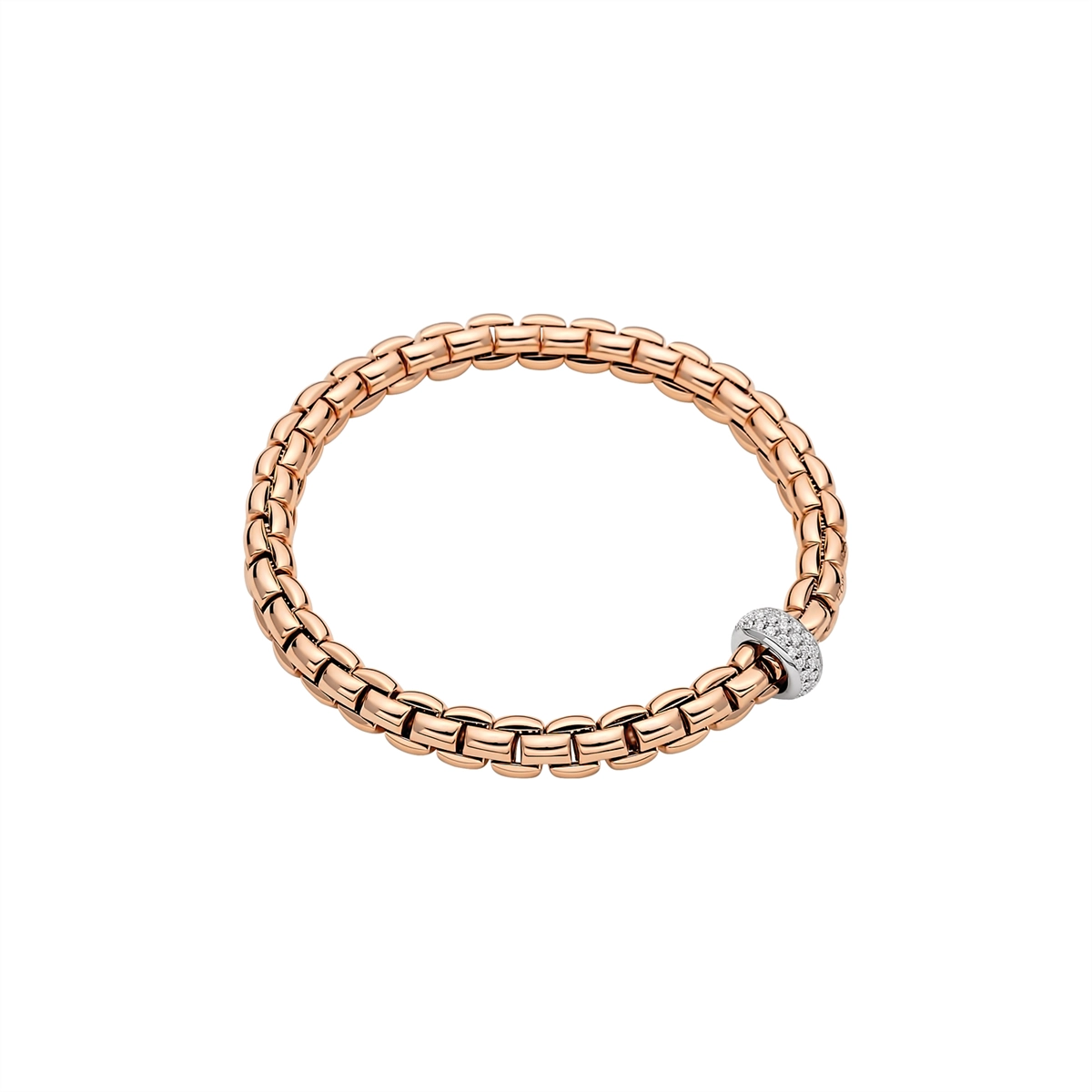 FOPE Bracelets in Mixed Metals containing Diamond 70705BX_PB_R_XBX_00M
