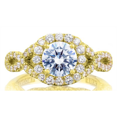 csv_image Tacori Engagement Ring in Yellow Gold containing Diamond HT 2549 CU 7 Y