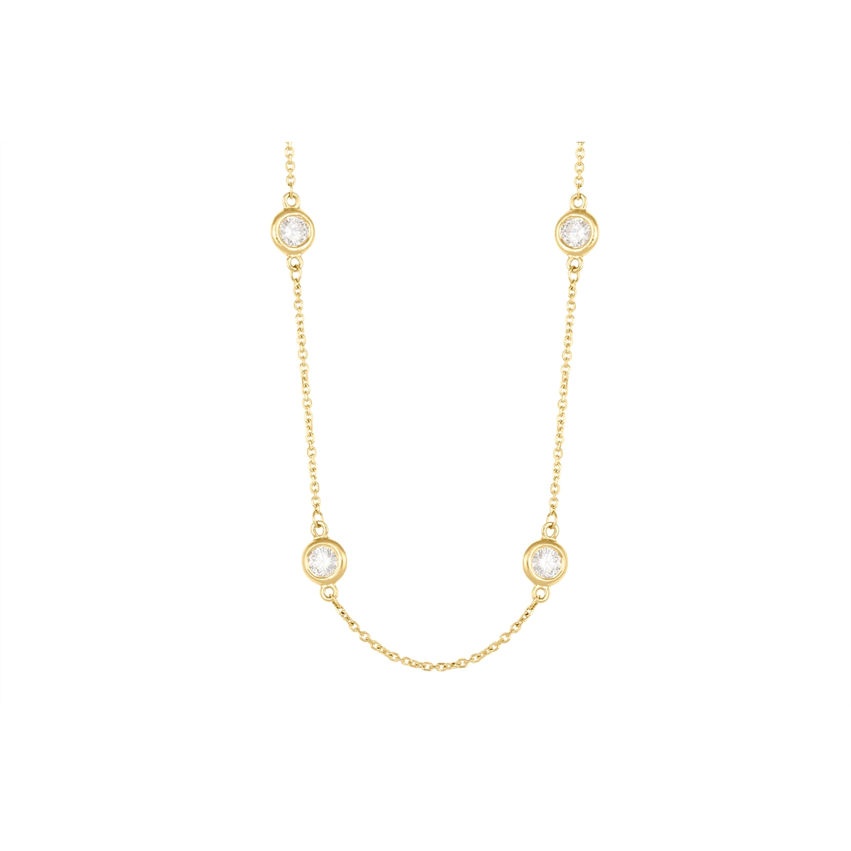 Necklaces Necklaces in Yellow Gold containing Diamond 420206