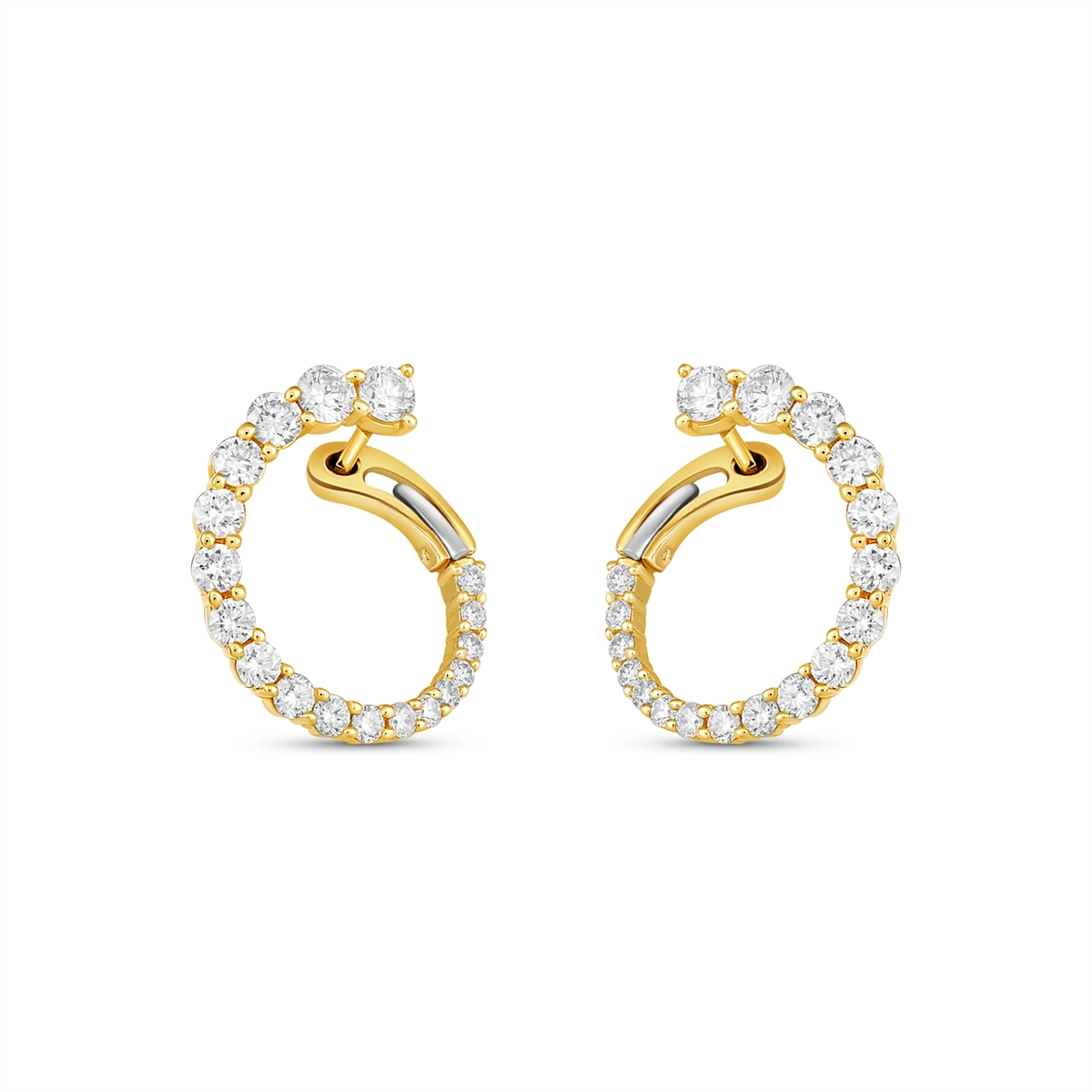 Earrings Earrings in Yellow Gold containing Diamond E7597P-14Y