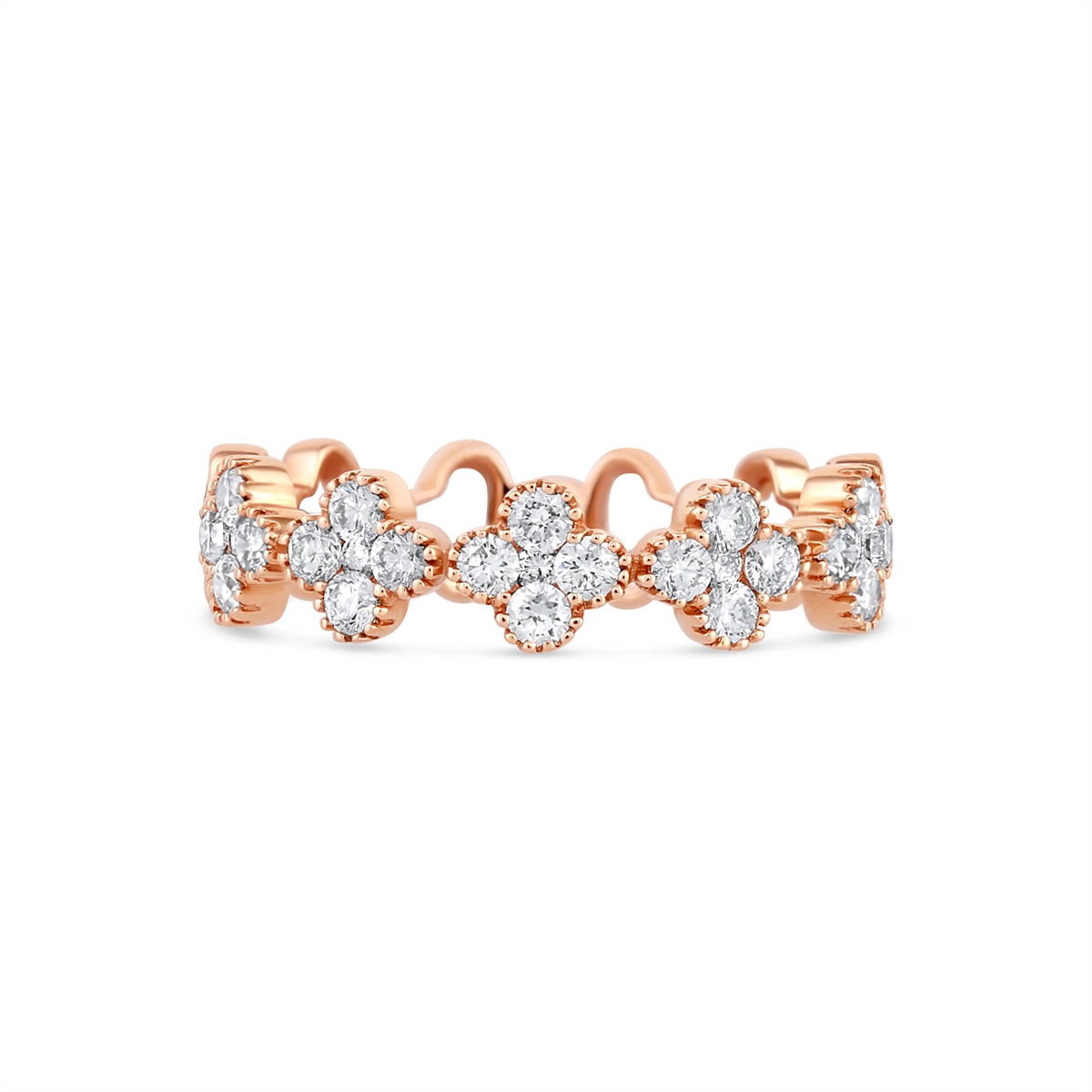 Wedding Bands Wedding Rings in Rose Gold containing Diamond R7890F-14R