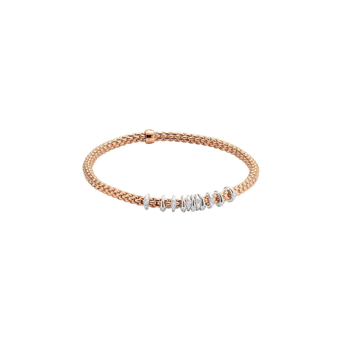 FOPE Bracelets in Mixed Metals containing Diamond 74708BX_BB_R_XBX_00S
