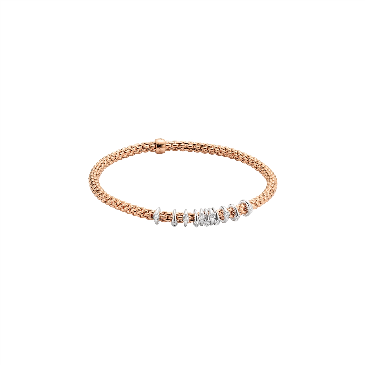 FOPE Bracelets in Mixed Metals containing Diamond 74708BX_BB_R_XBX_00S