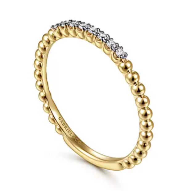 Gabriel & Co Wedding Rings in Yellow Gold containing Diamond LR51823Y45JJ