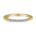 Gabriel & Co Wedding Rings in Yellow Gold containing Diamond LR51823Y45JJ