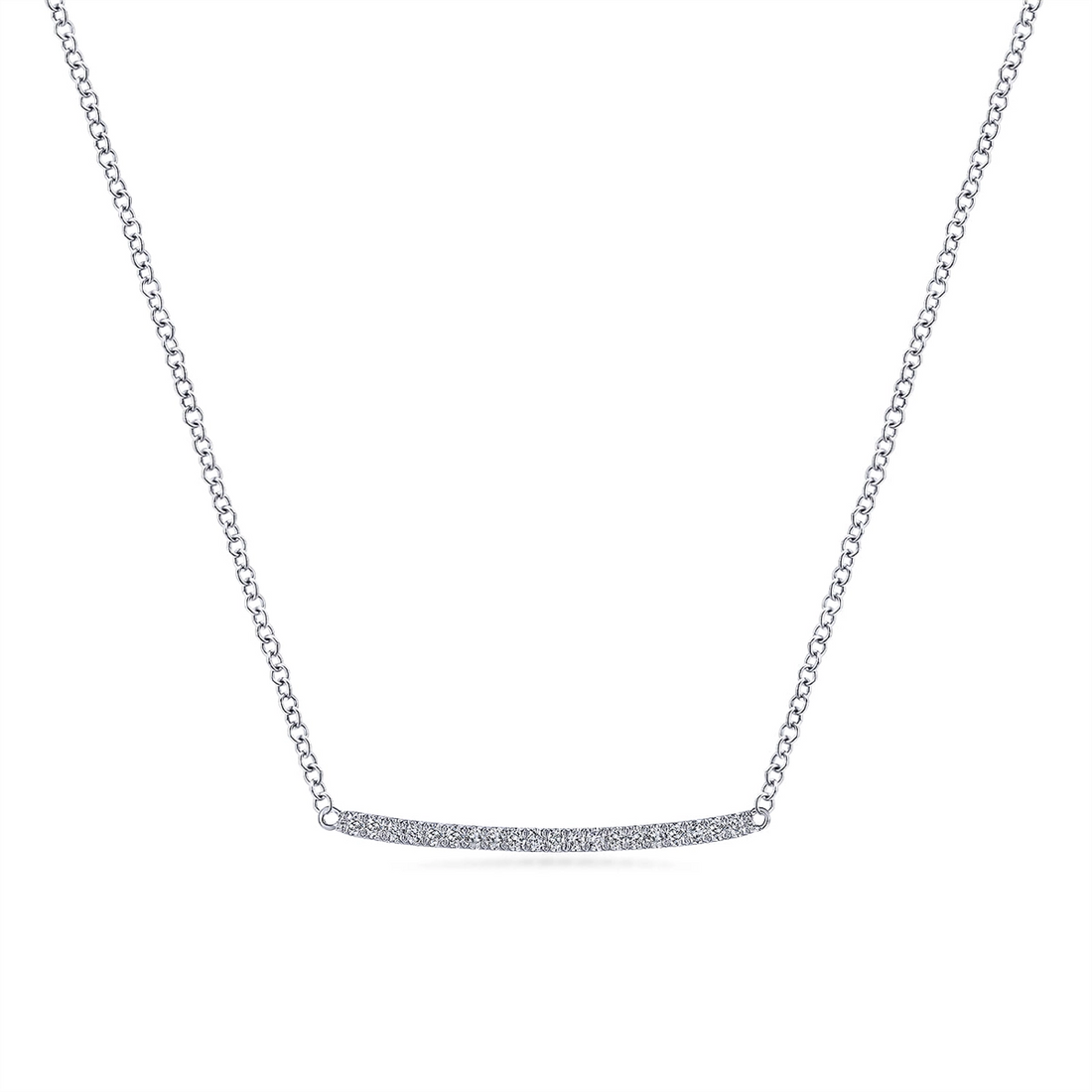 Gabriel & Co Necklaces in White Gold containing Diamond NK5986W45JJ