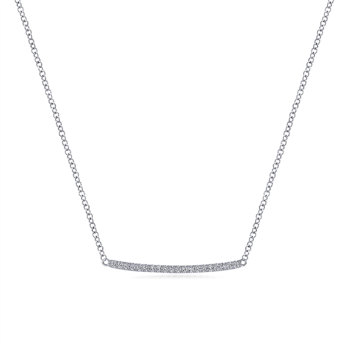 Gabriel & Co Necklaces in White Gold containing Diamond NK5986W45JJ