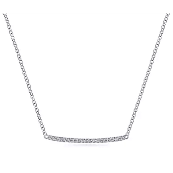 Gabriel & Co Necklaces in White Gold containing Diamond NK5986W45JJ