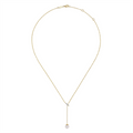 Gabriel & Co Necklaces in Yellow Gold containing Multi-gemstone, Diamond, Pearl NK5963Y45PL