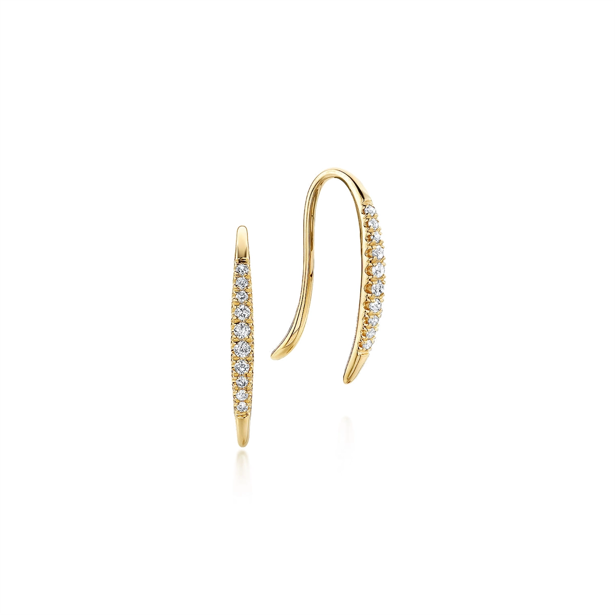 Gabriel & Co Earrings in Yellow Gold containing Diamond EG13084Y45JJ