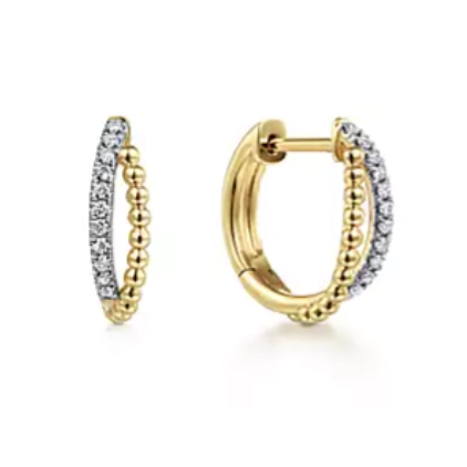 Gabriel & Co Earrings in Yellow Gold containing Diamond EG13583Y45JJ