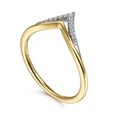 Gabriel & Co Wedding Rings in Mixed Metals containing Diamond LR51826M45JJ