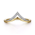 Gabriel & Co Wedding Rings in Mixed Metals containing Diamond LR51826M45JJ