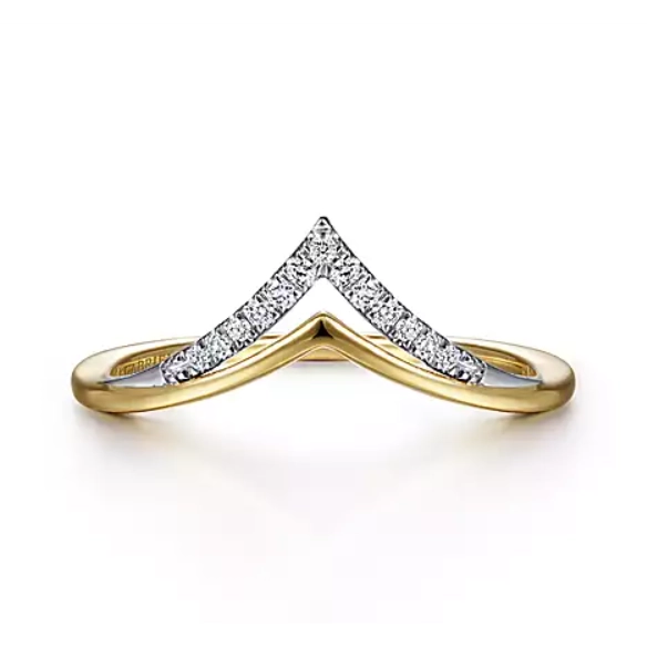 Gabriel & Co Wedding Rings in Mixed Metals containing Diamond LR51826M45JJ