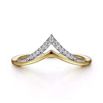 Gabriel & Co Wedding Rings in Mixed Metals containing Diamond LR51826M45JJ