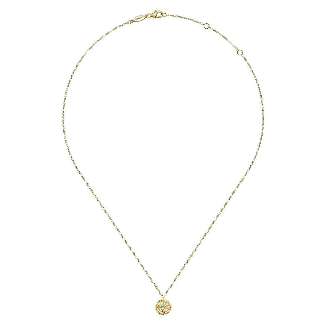 Gabriel & Co Necklaces in Yellow Gold containing Diamond NK6862M45JJ