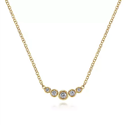 Gabriel & Co Necklaces in Yellow Gold containing Diamond NK5424Y45JJ