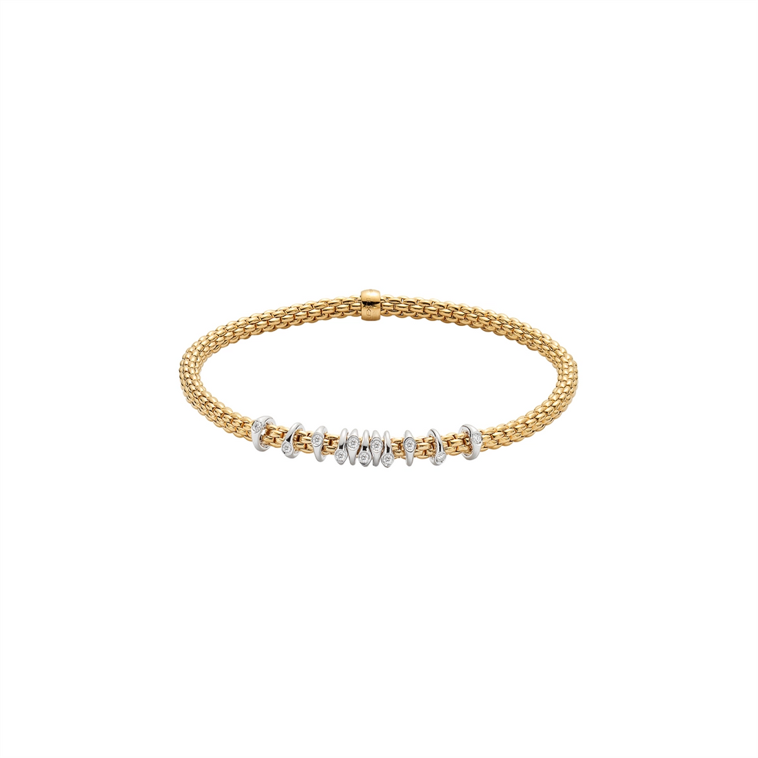 FOPE Bracelets in Mixed Metals containing Diamond 74708BX_BB_G_XBX_0XS