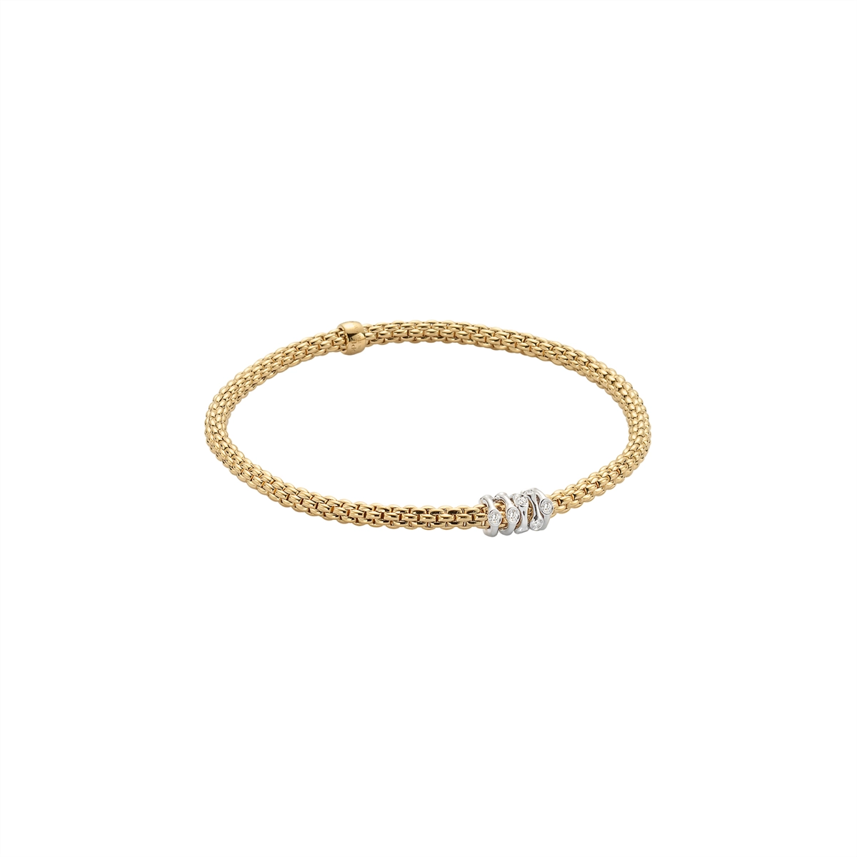 FOPE Bracelets in Mixed Metals containing Diamond 74808BX_BB_G_XBX_00M