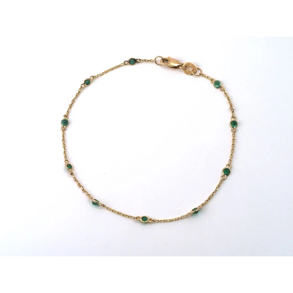 Bracelets Bracelets in Yellow Gold containing Emerald 421092