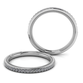 Verragio Wedding Rings in White Gold containing Diamond SLD-301W