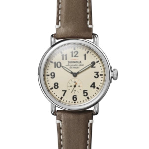 にじSHINOSHIELD Shell Beige ボトル Shinola Runwell 41mm Cream Dial Quartz – Meierotto Jewelers