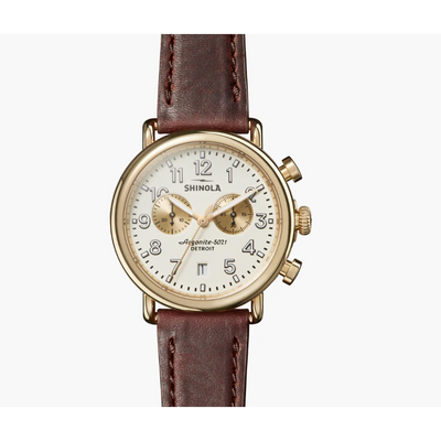 Shinola watch in Yellow Gold 20141502