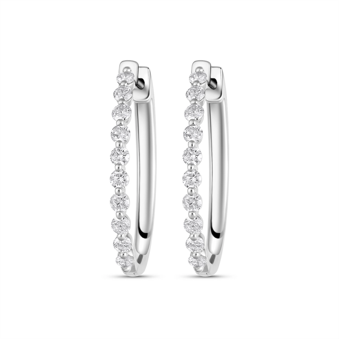 Earrings Earrings in White Gold containing Diamond 421389