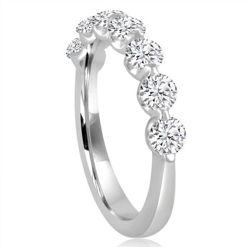 Wedding Bands Wedding Rings in White Gold containing Diamond 77336D-4W-3/4
