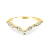 Wedding Bands Wedding Rings in Yellow Gold containing Diamond 421527
