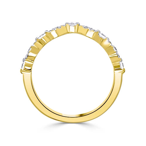 Wedding Bands Wedding Rings in Yellow Gold containing Diamond 421527
