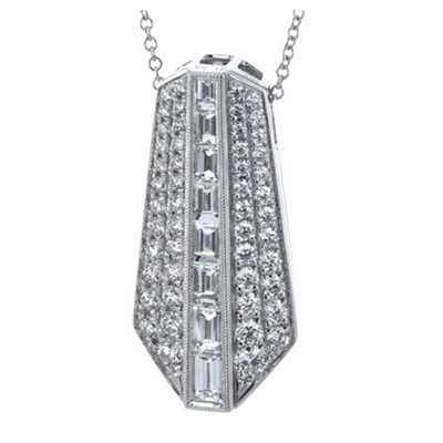 Simon G Necklaces in White Gold containing Diamond MP2380