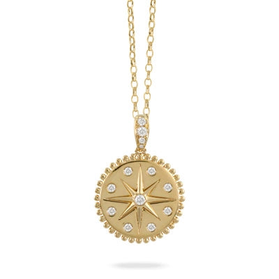csv_image Doves Pendant in Yellow Gold containing Diamond P10311-Y