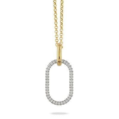 Doves Pendants in Mixed Metals containing Diamond P10565TT
