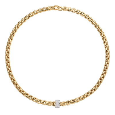csv_image FOPE Necklace in Yellow Gold containing Diamond 604C-PAVE-YW-17