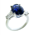 Rings Rings in White Gold containing Multi-gemstone, Diamond, Sapphire RCA5432BS-01