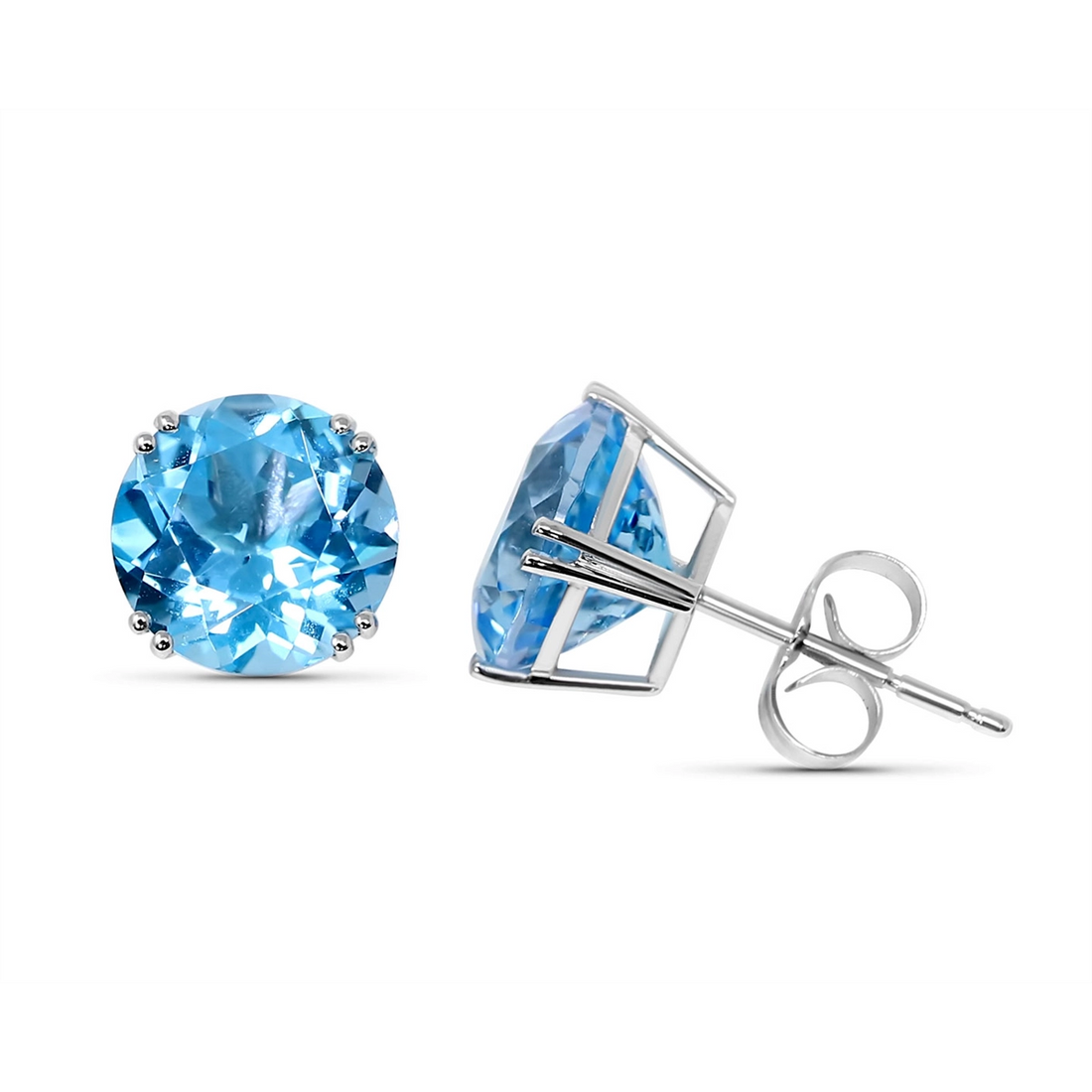 Earrings Earrings in White Gold containing Blue topaz  421965