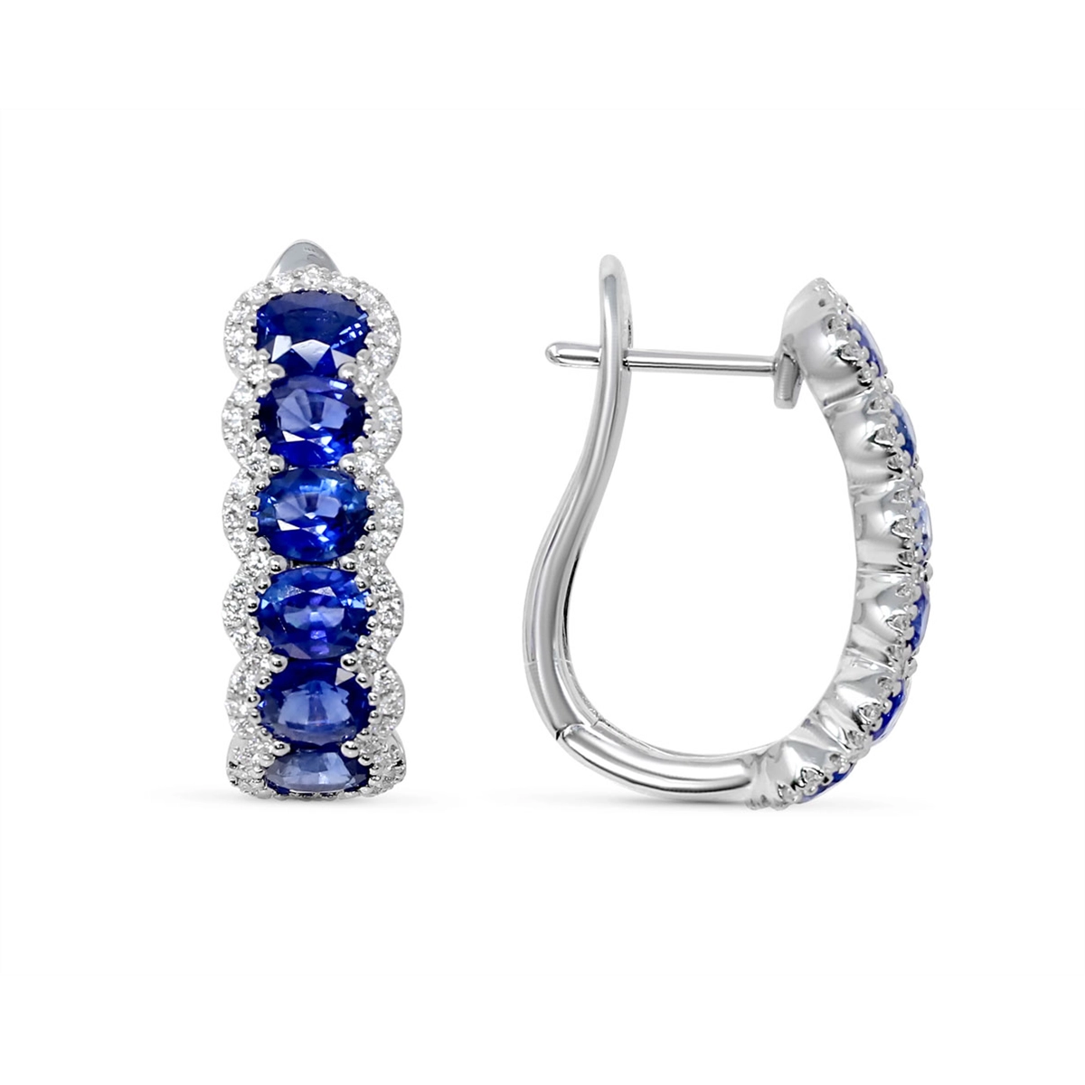 Earrings Earrings in White Gold containing Multi-gemstone, Diamond, Sapphire 422023