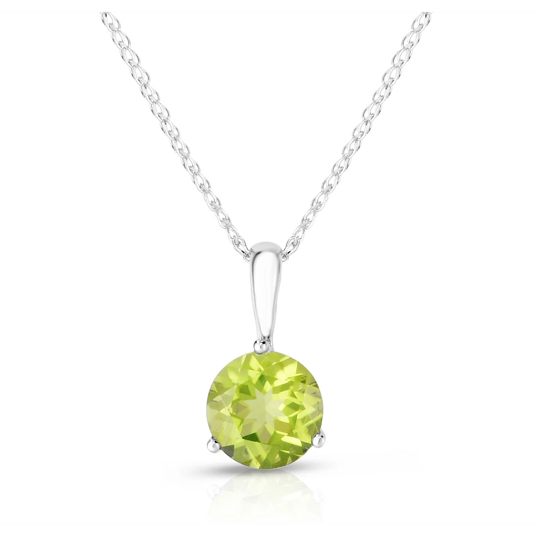 Necklaces Necklaces in White Gold containing Peridot 422051