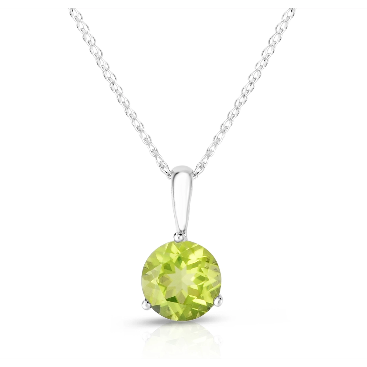 Necklaces Necklaces in White Gold containing Peridot 422051