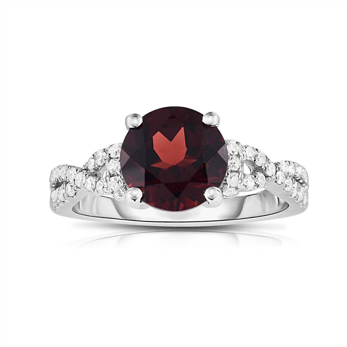 Rings Rings in White Gold containing Garnet, Multi-gemstone, Diamond 422102