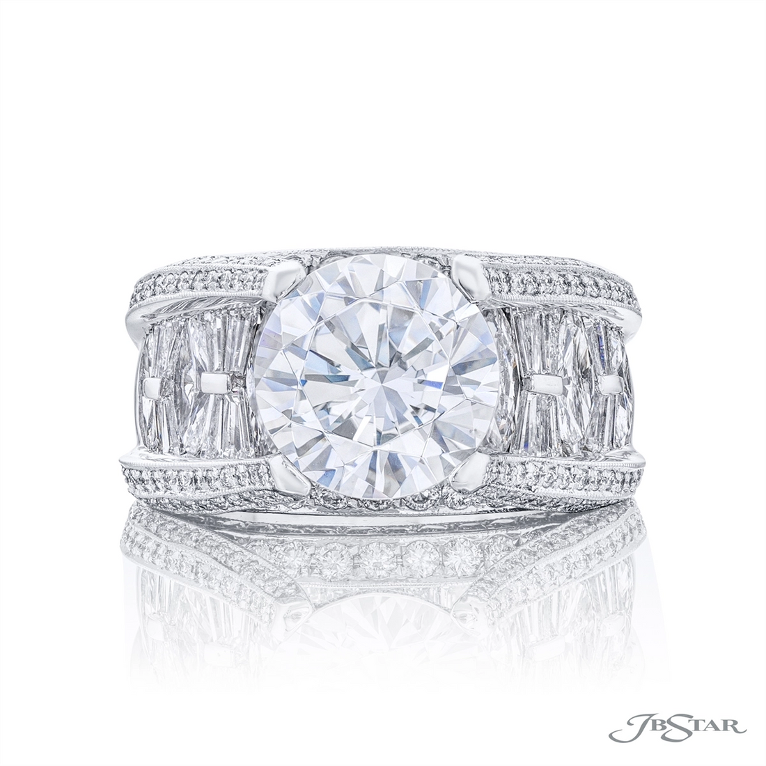 JB Star Engagement Rings in Platinum/Palladium containing Diamond 2062/018