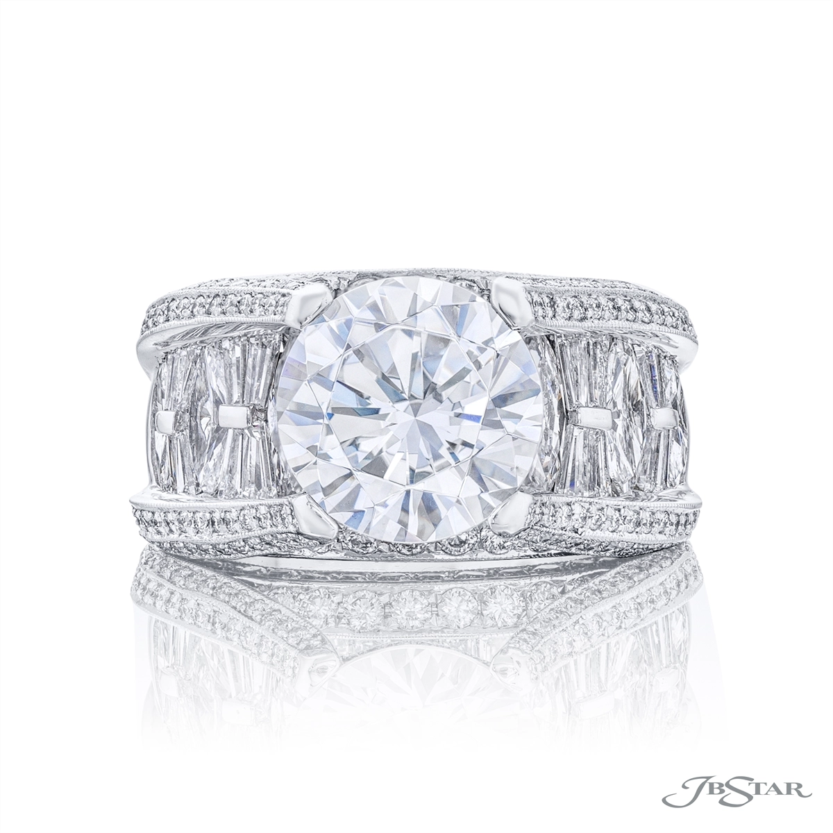 JB Star Engagement Rings in Platinum/Palladium containing Diamond 2062/018