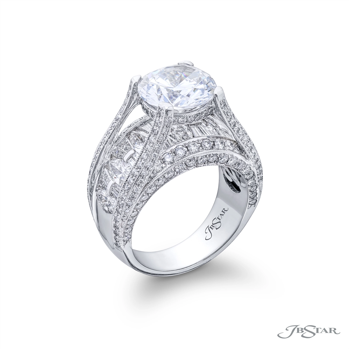 JB Star Engagement Rings in Platinum/Palladium containing Diamond 2062/018