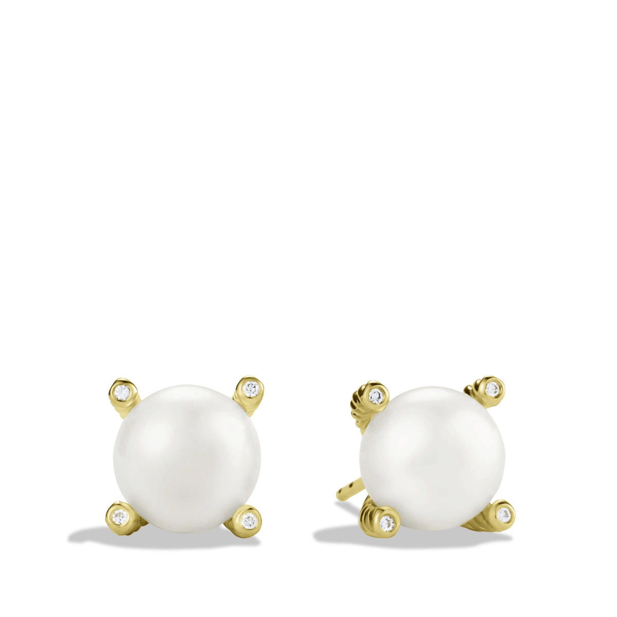 David Yurman Earrings in Yellow Gold containing Multi-gemstone, Diamond, Pearl E0844488DPEDI