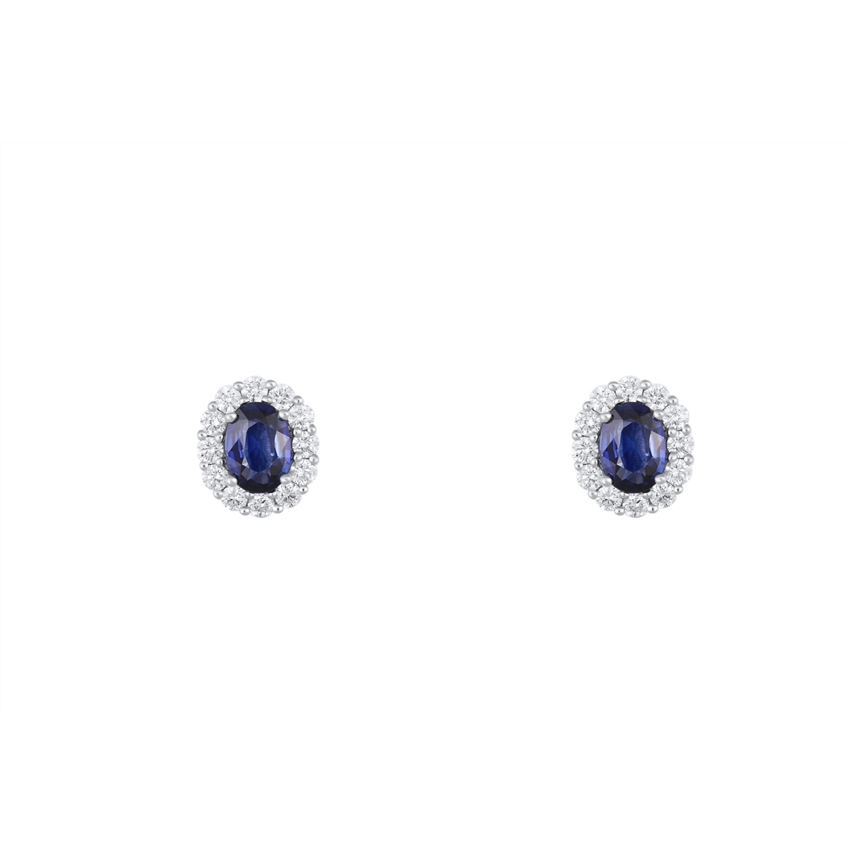 Earrings Earrings in White Gold containing Multi-gemstone, Diamond, Sapphire 422557
