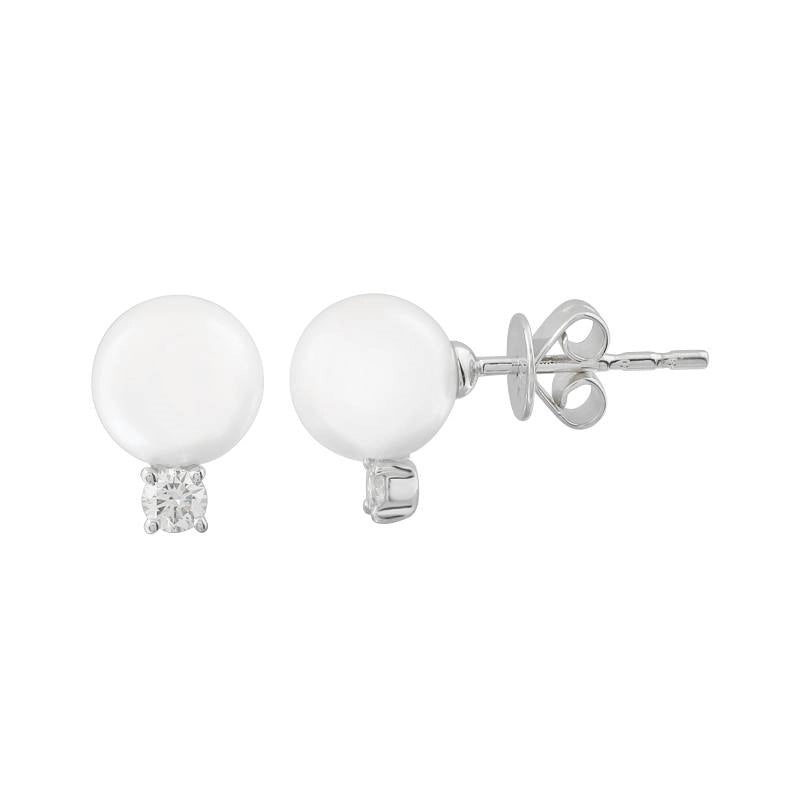 Earrings Earrings in White Gold containing Multi-gemstone, Diamond, Pearl 422691