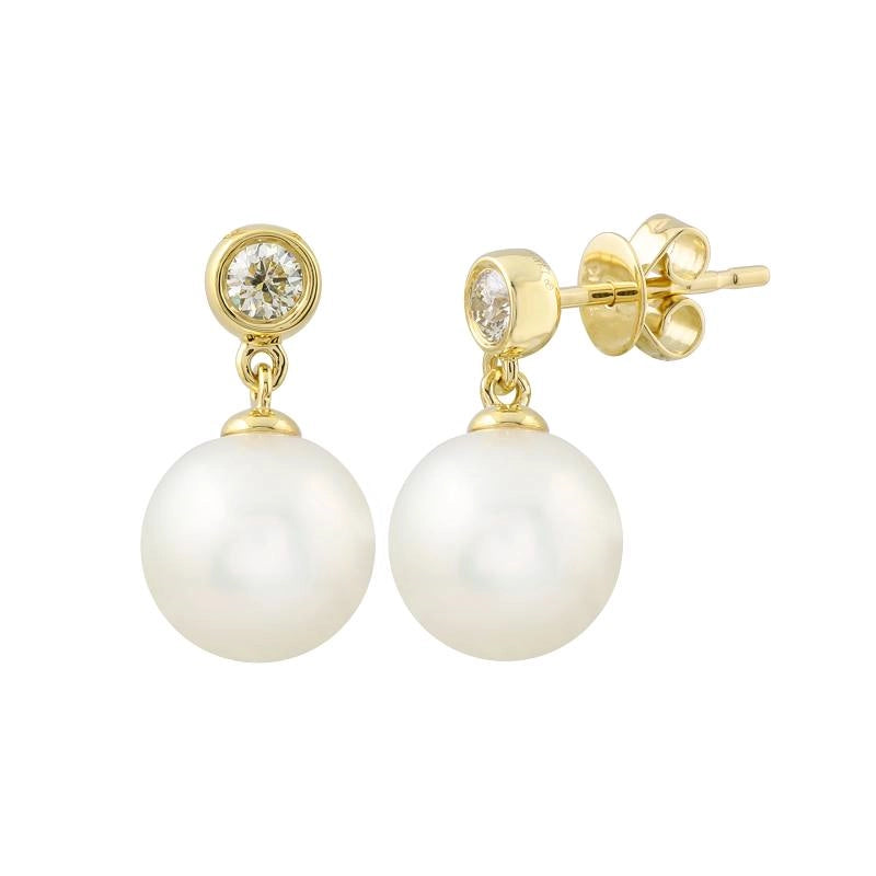 Earrings Earrings in Yellow Gold containing Multi-gemstone, Diamond, Pearl 422694