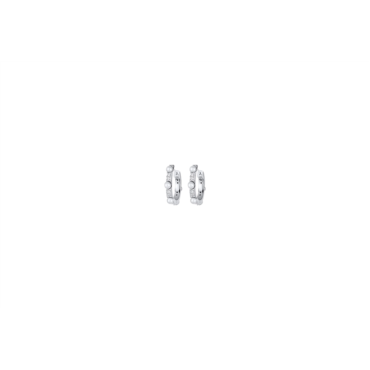 Earrings Earrings in White Gold containing Multi-gemstone, Diamond, Pearl 422695