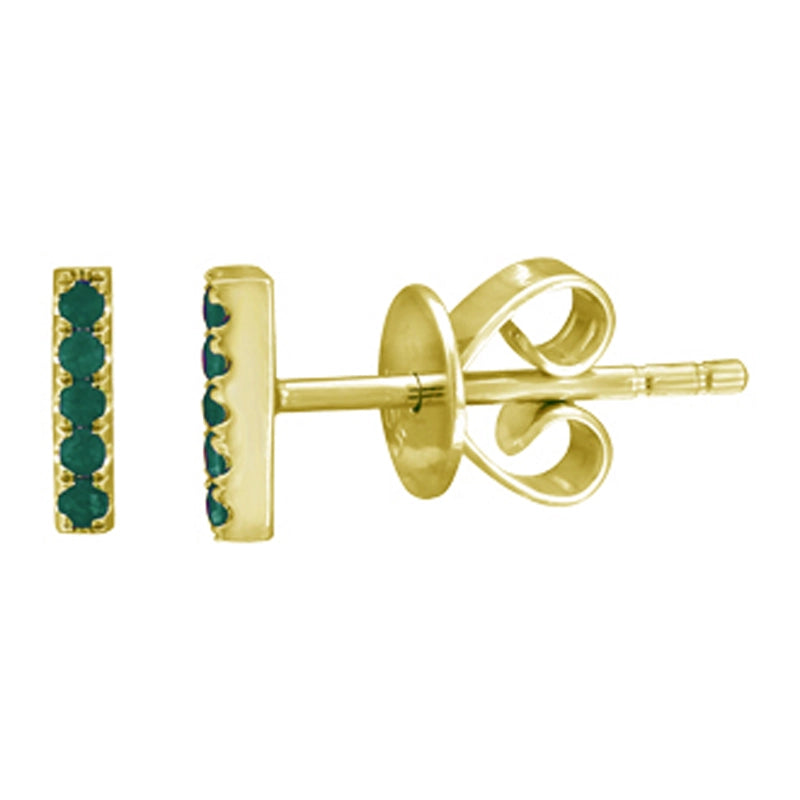 Earrings Earrings in Yellow Gold containing Emerald 422696